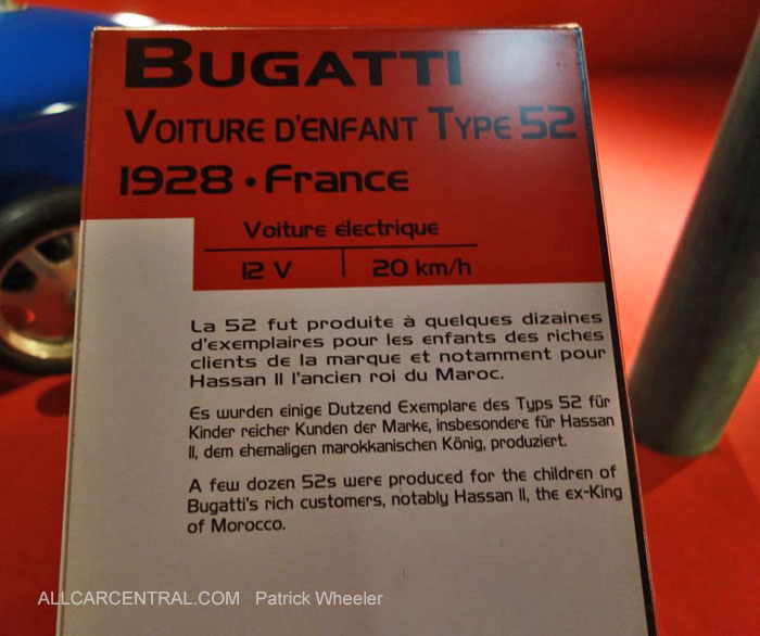  Bugatti Voiture D'enfant  Type 52 1928  Musee National de l'automobile 2015